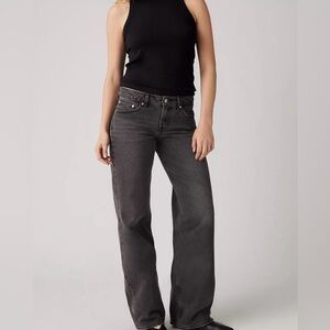 Levi's Dark Gray Straight Jeans